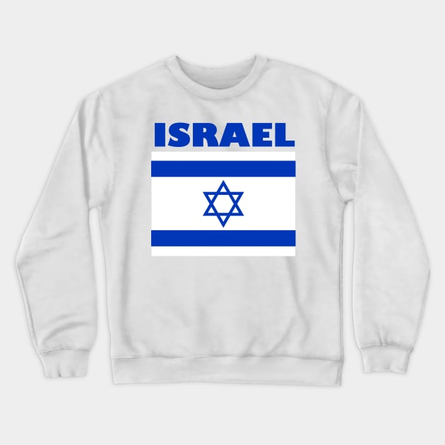 Israel Flag Crewneck Sweatshirt by AbundanceSeed